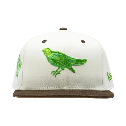 New Era 59FIFTY Series Полиэстер Кепки Унисекс Белый Зеленый Коричневый