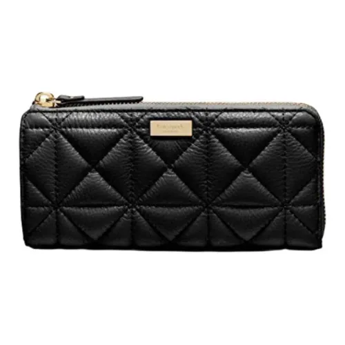 Kate Spade Кожа Кошелек Унисекс Черный
