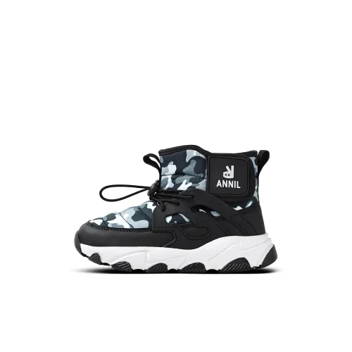 Annil Термический Устойчивый к истиранию Легкий Амортизаторы Противоскользящий MID Топ Утепленные Ботинки Детские