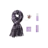 Шарф + Грелка для рук + Ароматизированная простыня + Крем для рук с лавандой + Ароматный спрей