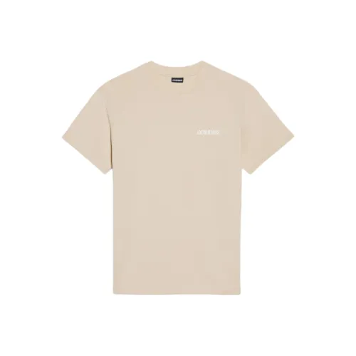 Jacquemus Бежевые Мужские T-рубашки