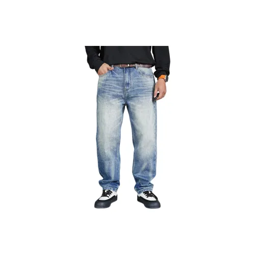 ZHANDASHUAI Blue Men's Jeans ZHANDASHUAI Синий Мужской Джинсы