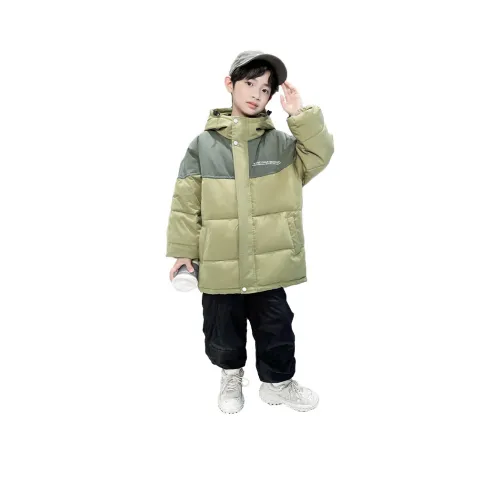 Puppytown Армейский зеленый Школьный возраст Утеплённые куртки