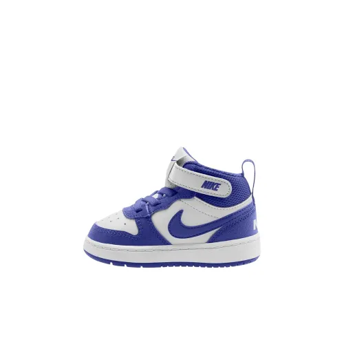 nike Court Borough MID Топ Обувь для малышей Сине-белый Infant And Toddler