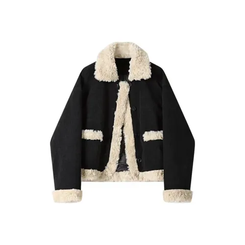 RTTO Черные Женские Бархатные Куртки