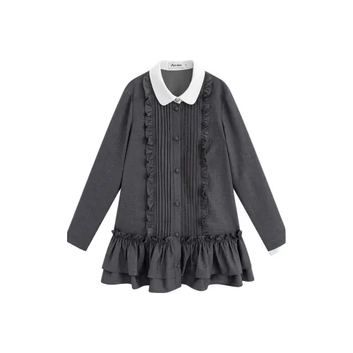 Marc Moore Длинное платье с длинными рукавами женское