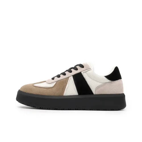 DEERWAY Высота Увеличивающая Устойчивая к Износу Противоскользящая Низкий Топ Повседневная Обувь Мужская Черная Серый