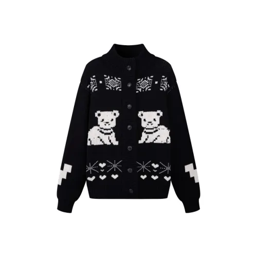 HEYABC Черный Медвежонок Свитер Женские Свитера