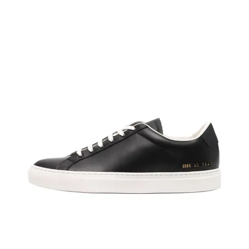 COMMON PROJECTS Низкие кроссовки для скейтбординга Мужские Черные