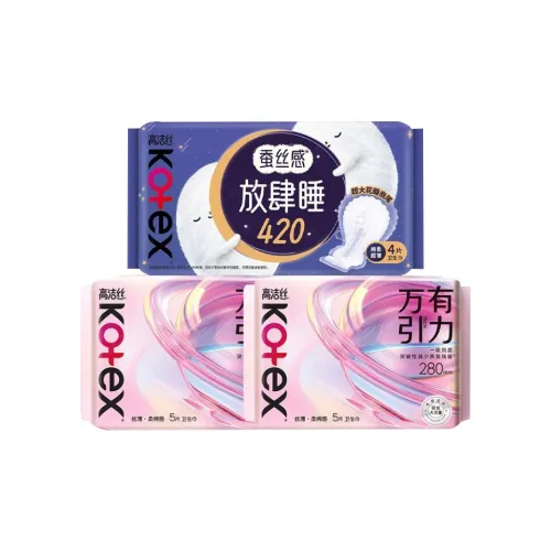 Kotex Быстросохнущие ZERO Наклеивающиеся Гигиенические Прокладки Удобные