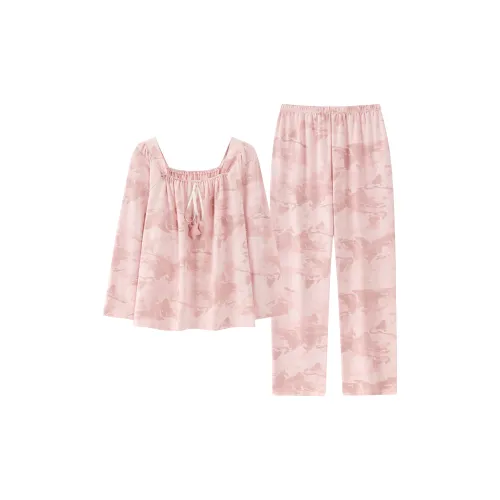 FENTENGCARE Персик Женские Пижамные Комплекты