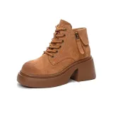 Коричневый замш