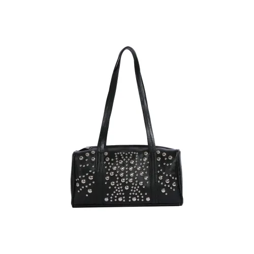 WRELS ПУ (полиуретан) Сумка через плечо Стандартная Женская Черная Кофейная