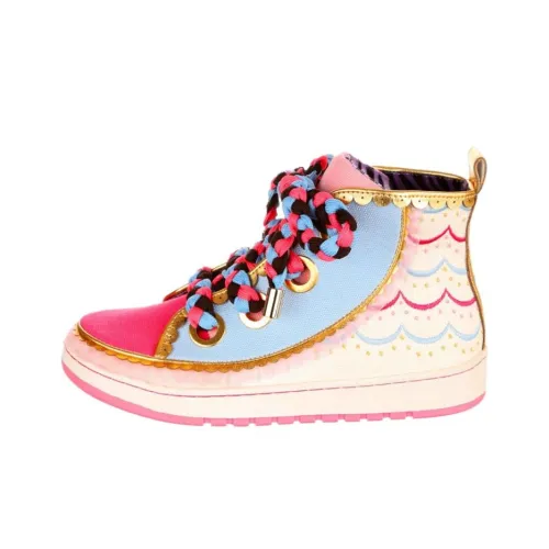 IRREGULAR CHOICE Магический Cupcake Высокие Кроссовки для скейтбординга Женские Синие Розовые