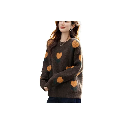 Dme Темный кофейный женский трикотаж