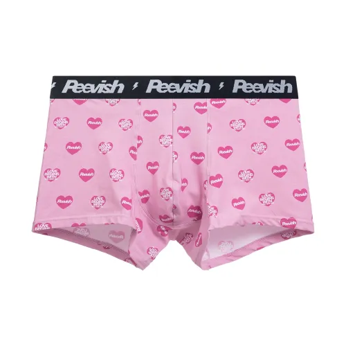 PEEVISH Мужские Розовые Сердечко Мужские Боксеры