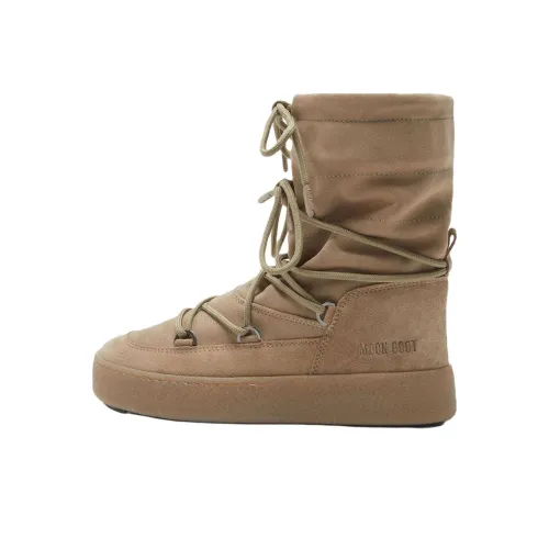 MOON BOOT Короткие Сноубутсы Женские Светло-Коричневый