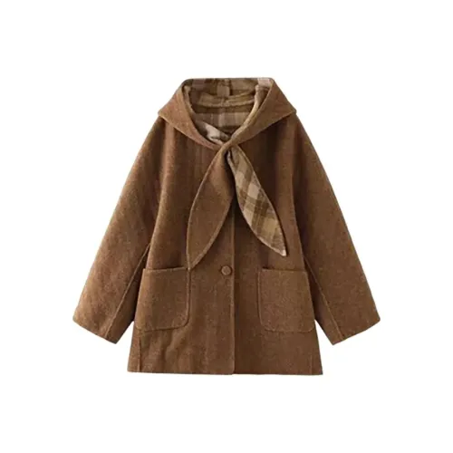 HeartyBite Плащ Пальто Два WAY Wear Женские Меховые изделия