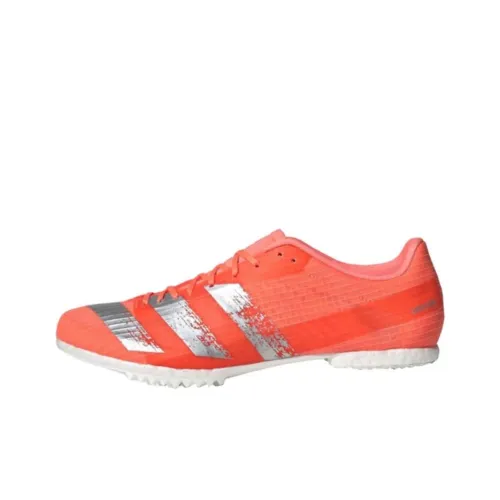 Adidas Adizero Slip-resistant Abrasion-resistant Breathable Low-Top Running Shoes Men's Pink Gray Adidas Adizero Противоскользящие Устойчивые к истиранию Дышащие Низкие Беговые Кроссовки Мужские Розовый Серый