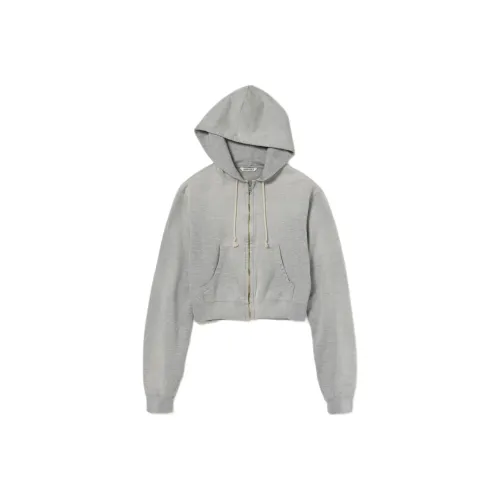 Auralee FW25 PRODUCT Окрашенный Pima Светлый Sweat ZIP PARKA Свитшот Женские