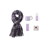 Шарф + Керамика Рекомендуемая чашка бюстгальтера + Цветочный дизайн Чай + Лаванда Крем для рук + Аромат Спрей