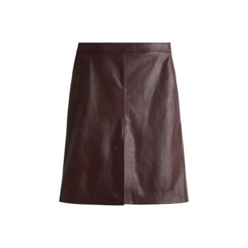 H M Бургунди Женские Повседневные Длинные Юбки