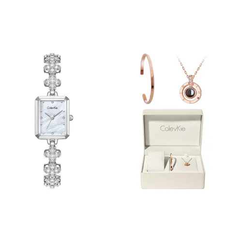 ColevKie Кварцевый механизм часы с ремешком из нержавеющей стали для женщин цвет циферблата жемчужный