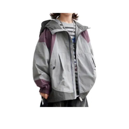 ЮЙЧЖАОЛИНЬ Серо-фиолетовый Школьный возраст Ветровки