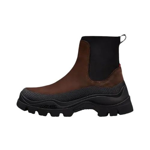 Moncler ботильоны мужские коричневые