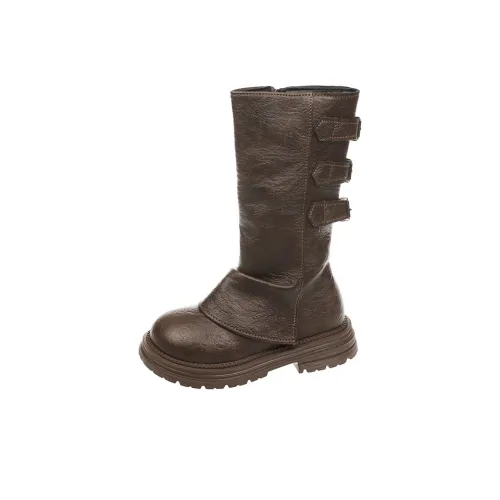 CHAOPAISHA противоскользящие высокие детские кожаные сапоги