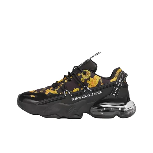 VERSACE JEANS Низкий топ Повседневная обувь Мужская Черный