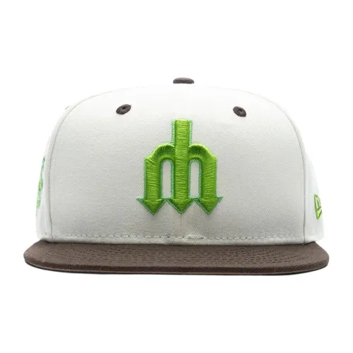 New Era 59FIFTY Series Полиэстер Кепки Женские Белый Зеленый Коричневый