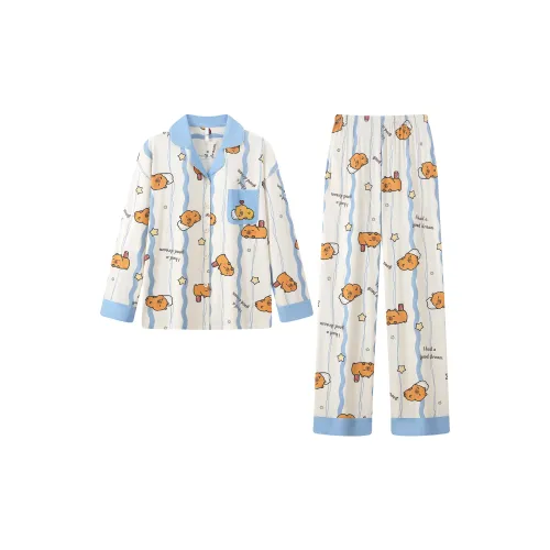 Gongdie x Capybara Collaboration Пижамный комплект Женские