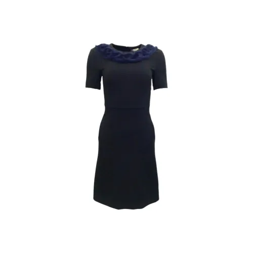 FENDI Короткий рукав Платье Женское Синее