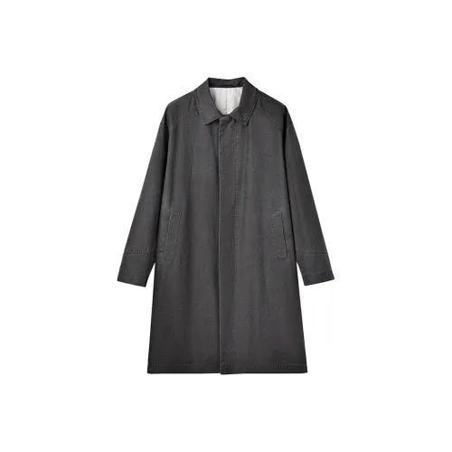 SINBOS Twilight Gray Men's Trench Coat SINBOS Сумерки Серый Мужской Тренч