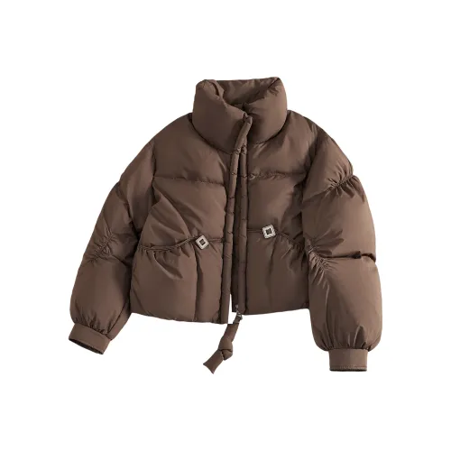 TOUCH Пуховик Женский Темно-Кофейный