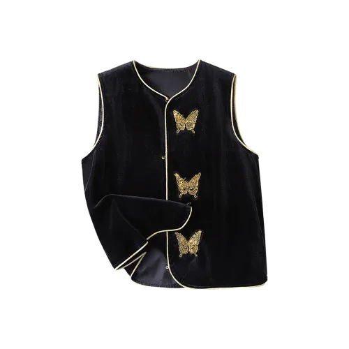 Cypress House Черные Женские Жилеты