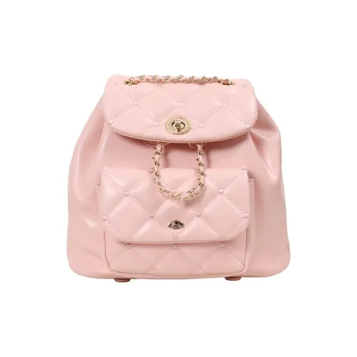 MESUCA Sanrio Western My Melody Synthetic Leather Backpack Women's Black Pink MESUCA Санрио Western My Melody Синтетическая кожа Рюкзак Женские Черный Розовый