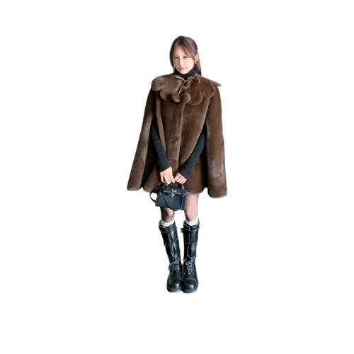 Summer Hooray Темный Кофейный Женский Плащ