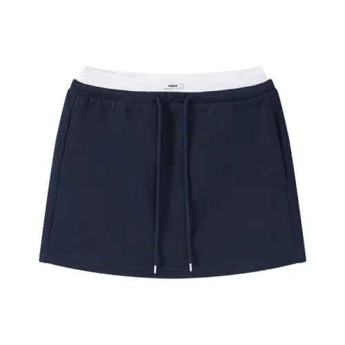 KIRSH Темно-синяя женская повседневная короткая юбка