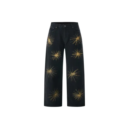 NRXX Sunburst Черный Унисекс Джинсы