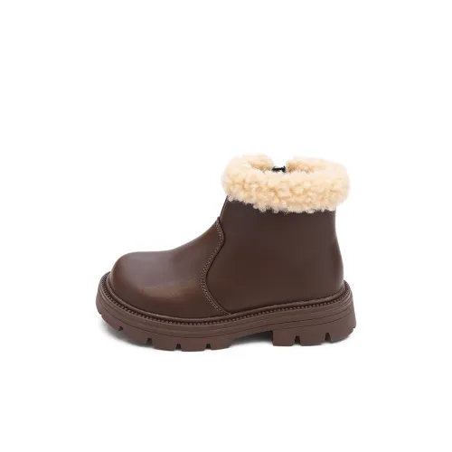 Budding Slip-resistant Abrasion-resistant Thermal Low-Top Детские кожаные сапоги