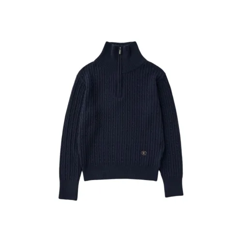 SIENNE FW25 Классический ZIP UP KNIT Свитер Женские