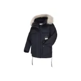 Черный, съемный меховой воротник