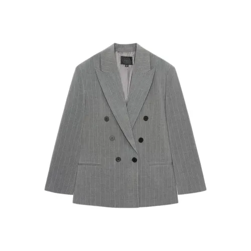 ZARA Серый Синий Женские Деловые Костюмы