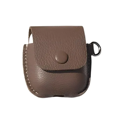 PROPER BELONGINGS Корова Кожа Чехол для AirPods Защитный Унисекс Грязно-коричневый