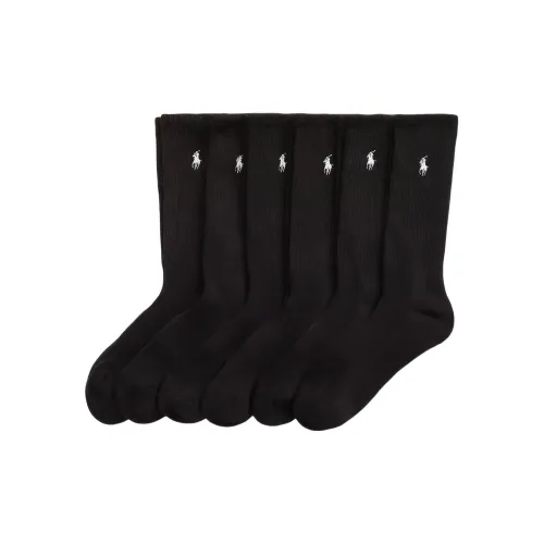 Polo Ralph Lauren FW25 Высокие носки Мужские упаковка из 6 пар
