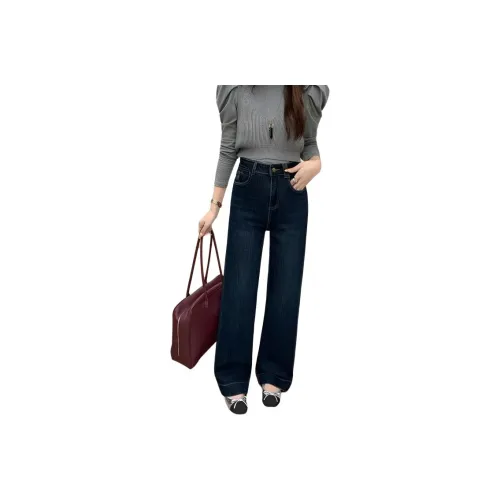 SNZX Blue American Wide-Leg Jeans Women's Jeans SNZX Синий Американский Широкие Джинсы Женские Джинсы