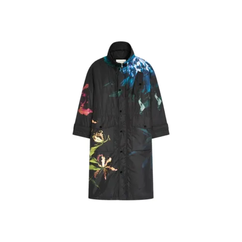 DRIES VAN NOTEN Мужское черное пальто