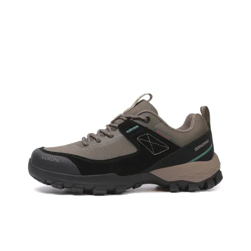 GORNORNIE Износостойкий Дышащий Противоскользящий MID Топ Поход Альпинистская Обувь Мужская Хаки Зеленый